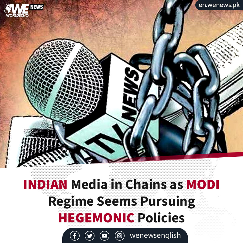 WENewsEnglish's tweet image. 🇮🇳 India: Media in Chains as Modi Regime Seems Pursuing Hegemonic Policies

👉 en.wenews.pk/india-media-in…

#PressFreedom #ReportersWithoutBorders #BJP #RSS #ModiGovernment