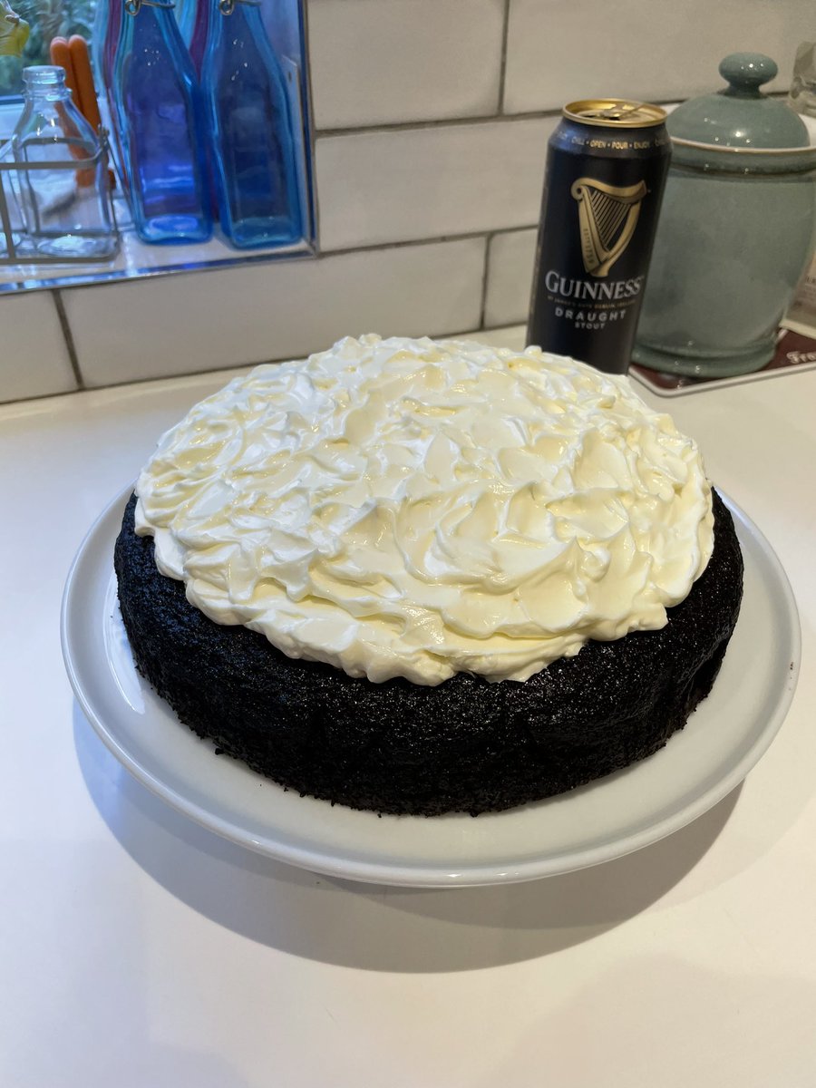 The chocolate Guiness cake season begins with this offering to today’s village coffee morning.