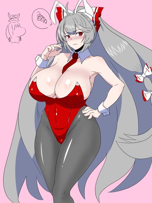 妹紅は(けーねが)拝み倒したらバニーきてくれるタイプ…っ! 