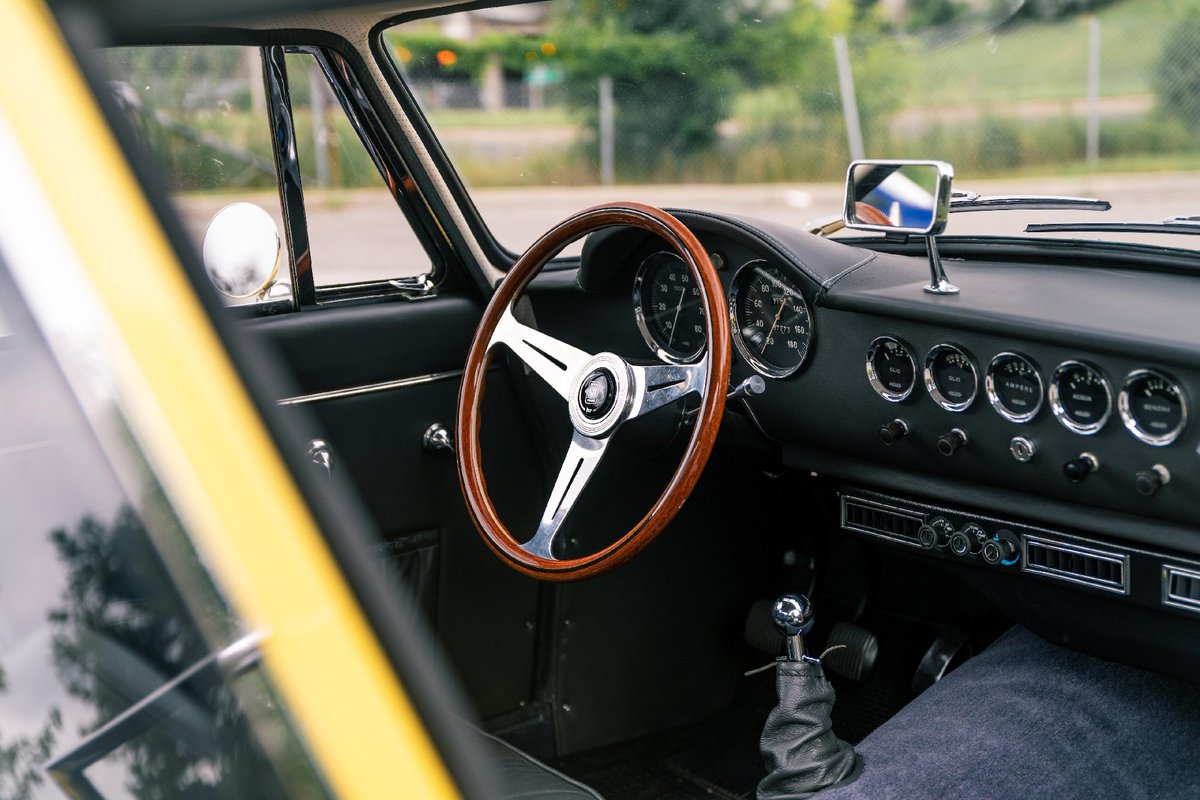 UltimativCars's tweet photo. #QuailAuction2023
The #Intermeccanica #Apollo #GT (1962-65) was made in a total of 91 units, of which just 2 were used as "#Thorndyke Special" in the 1968-movie "The #LoveBug": a '63 3500 GT & a '65 #5000GT.
This is the 2nd mentioned; est. at $175-250k, it was sold at $165,200. https://t.co/gG0LMmtelo