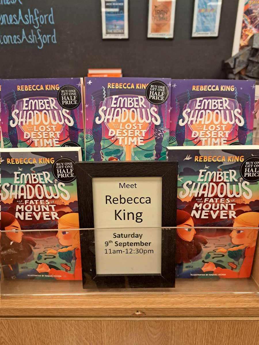Waterstones Ashford (@waterstonesa) on Twitter photo ✨️ Today is the day! ✨️
Come down to your friendly local bookshop and enjoy a fun scavenger hunt. We're so excited for the return of <a href="/RKingWriter/">Rebecca King</a> and can't wait to chat all things Ember Shadows.
11am-12.30pm. For children of all ages. ✨️ Today is the day! ✨️
Come down to your friendly local bookshop and enjoy a fun scavenger hunt. We're so excited for the return of <a href="/RKingWriter/">Rebecca King</a> and can't wait to chat all things Ember Shadows.
11am-12.30pm. For children of all ages.