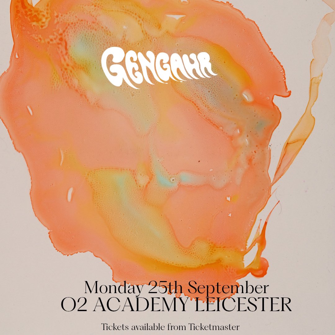 The wonderful @gengahr return to #Leicester on Mon 25 September in support of their new album ‘Red Sun Titans’. Catch them at @O2AcademyLeic > academymusicgroup.com/o2academyleice…
