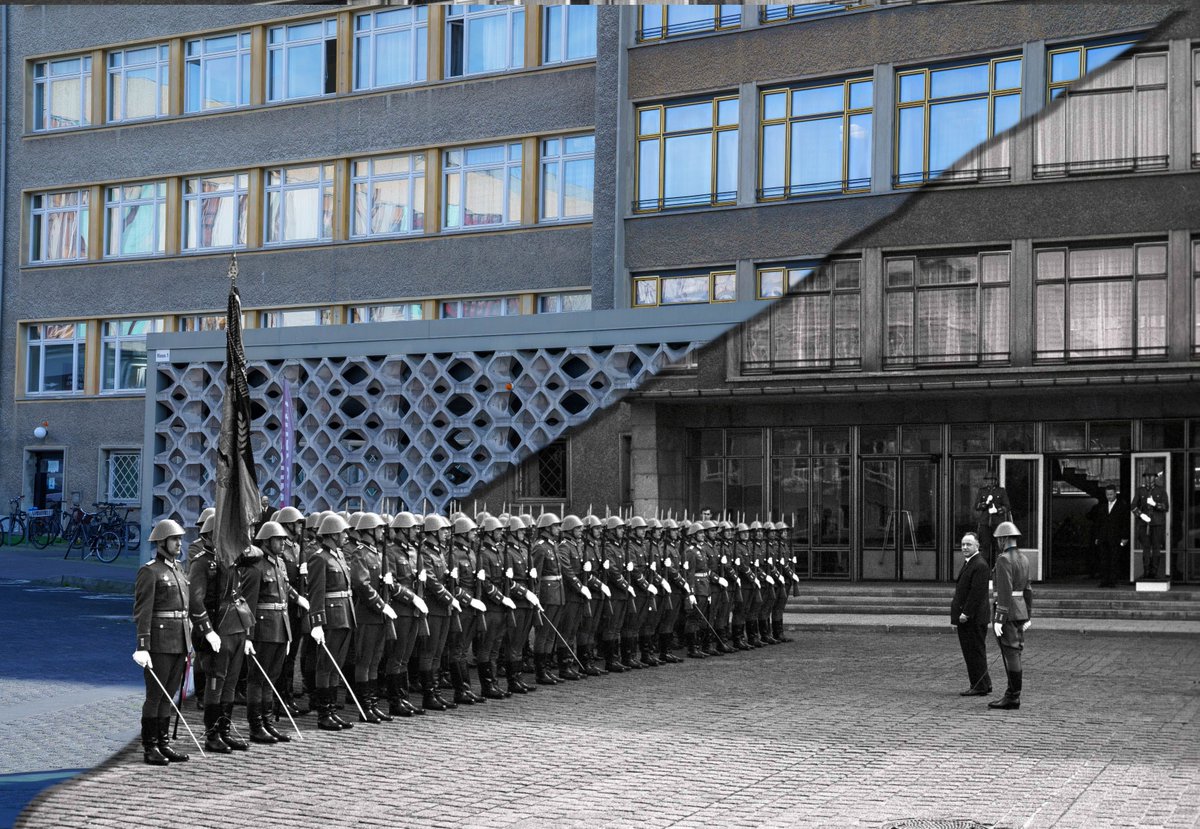 StasiArchiv's tweet photo. Die Stasi-Zentrale in Berlin-Lichtenberg gestern & heute: Zum #TagdesoffenenDenkmals gibt ein neuer Themenbeitrag auf unserer Webseite einen Überblick über das architektonische Erbe der Stasi, das bis heute in Lichtenberg erhalten ist. #TdoD #TdoD2023
➡️ https://t.co/puWpbf8m6j https://t.co/cdckz3NJf0