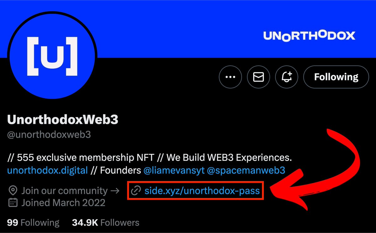 UnorthodoxWeb3 🤝 Side.xyz

İki projemiz arasında bu yeni işbirliğini duyurmaktan heyecan duyuyoruz.

@unorthodoxweb3 artık biyografisindeki bağlantı için <a href="/sidexyz/">Side.xyz</a> sayfasını kullanıyor.