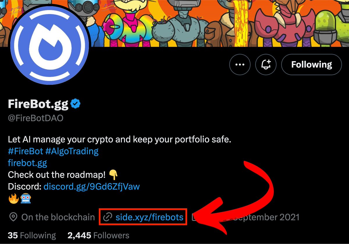 FireBot 🤝 Side.xyz

İki projemiz arasında bu yeni işbirliğini duyurmaktan heyecan duyuyoruz.

<a href="/FireBotDAO/">yusril mahendra</a> artık biyografisindeki bağlantı için <a href="/sidexyz/">Side.xyz</a> sayfasını kullanıyor.