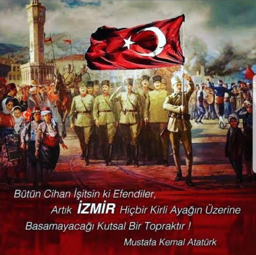 9 Eylül sadece bir kurtuluş günü değil Mustafa Kemal ATATÜRK ve silah arkadaşlarının, şehit ve gazilerimizin tüm Dünyaya TÜRK MİLLETİNİN bağımsızlığını ilan ettiği gündür. İlk kurşundan son kurşuna ilelebet Bağımsızlığımızın günüdür.
"9 Eylül Kurtuluş Günümüz Kutlu Olsun"