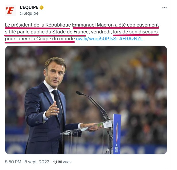 Menalahy3's tweet image. La Coupe du Monde de Rugby commence par des #Sifflets.