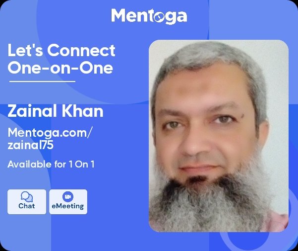 XenalKhan's tweet image. Excited to join Mentoga! Now we can connect one-on-one. Book an eMeeting or chat with me through my profile link! mentoga.com/zainal75 Let's make meaningful connections! #Mentoga #OneOnOne #ExcitedToConnect