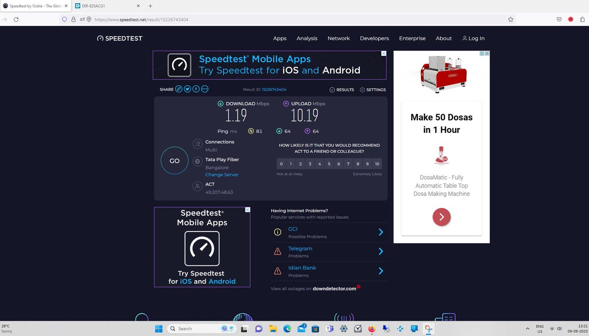 parmarvivek's tweet image. #actfibernet
Hello @ACTFibernet what a pathetic service from you for the past couple of months..
I am getting very slow internet about 1mbps
FYI I have a 75mbps plan using for past many yea😔
I think its high time to switch @reliancejio fiber net or @airtelindia broadband
