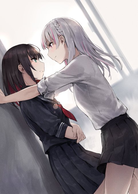 余裕がある二人 

#空澄絵 #絵月ゆい 