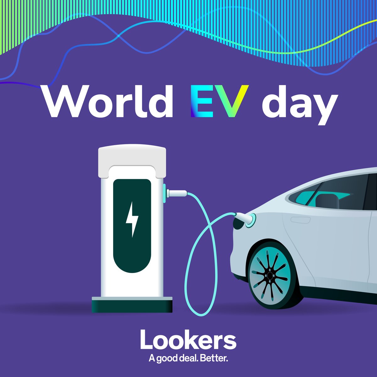 🌍🚗 Happy World EV Day! Today, we celebrate the power of electric vehicles to transform our world. Join the electric revolution at: ow.ly/N8SF50PJop1 💚⚡️ #WorldEVDay #ChooseLookers