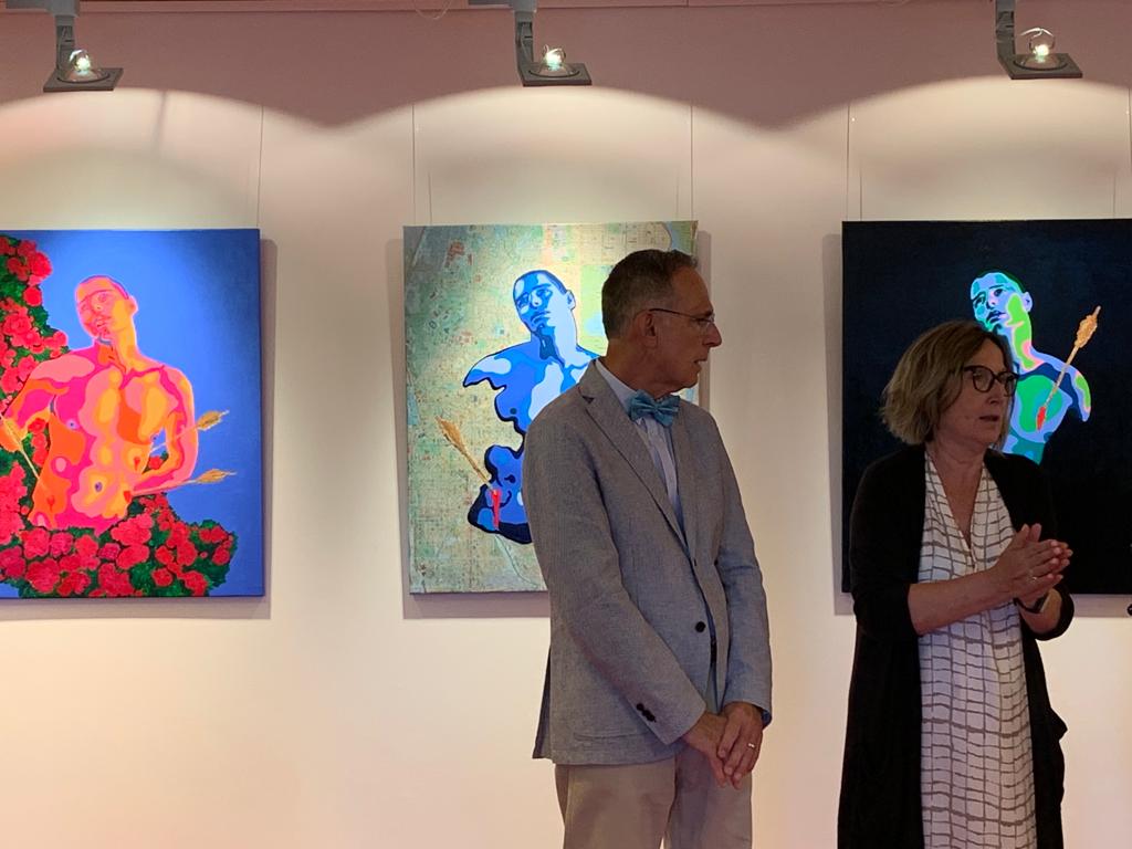 ASS_SantLluc's tweet photo. Inaugurada l'exposició "Passat... Futur" de Josep Veciana! 🌾
👉 Gràcies a la regidora @HeidiPerezPerez i al regidor @sergimoralesd per la seva assistència i la seva #visió de l'exposició 🗣️ 🔎
#Visitable fins el 8 d'octubre! https://t.co/JN2s2V2SSe
