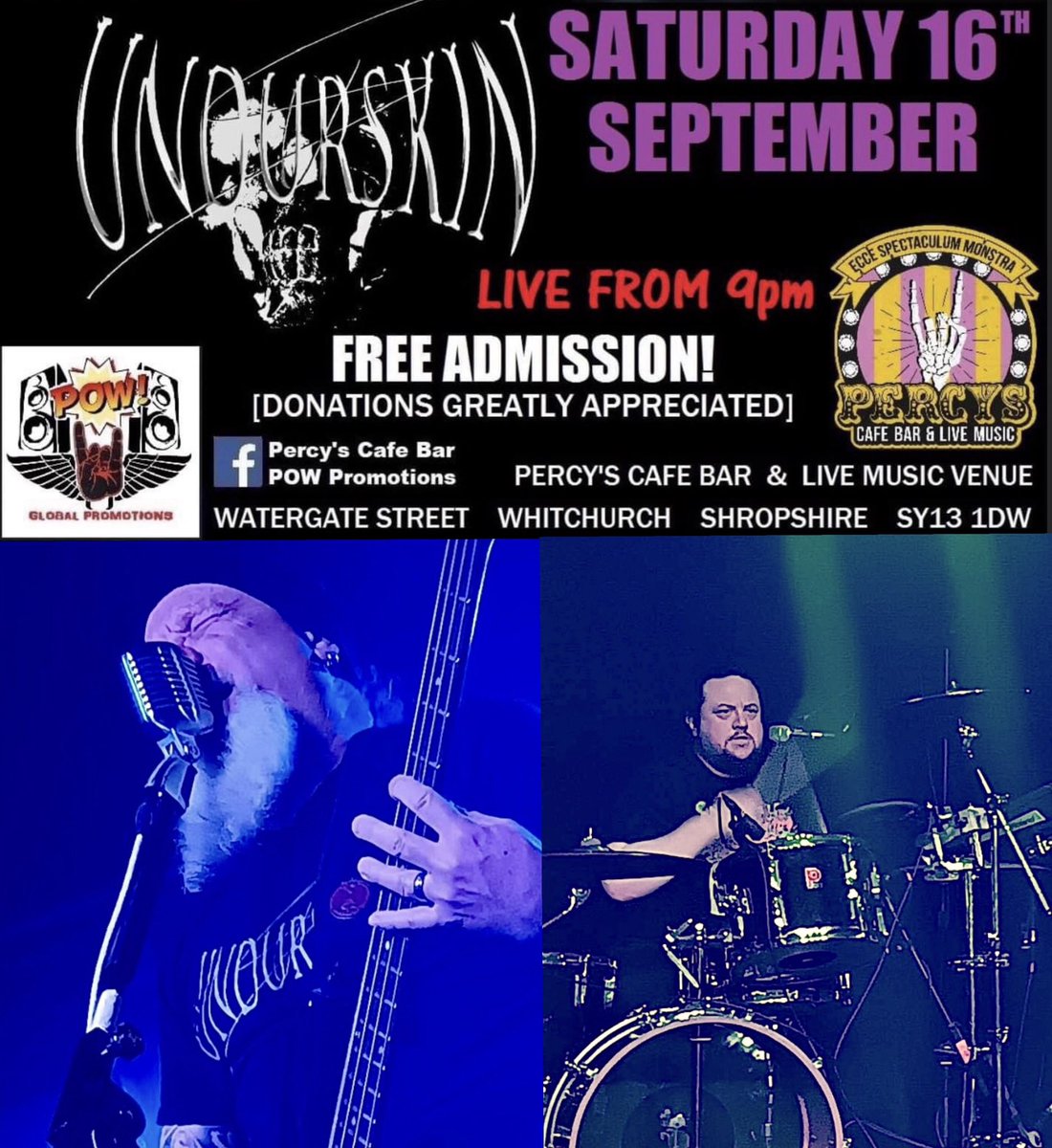 Only a week away! Come see what all the noise is about 😊🙌 #undurskin #Bassguitar #HeavyMetal #punkrock #livemusic #loudmusic #fy #foryou #fyp