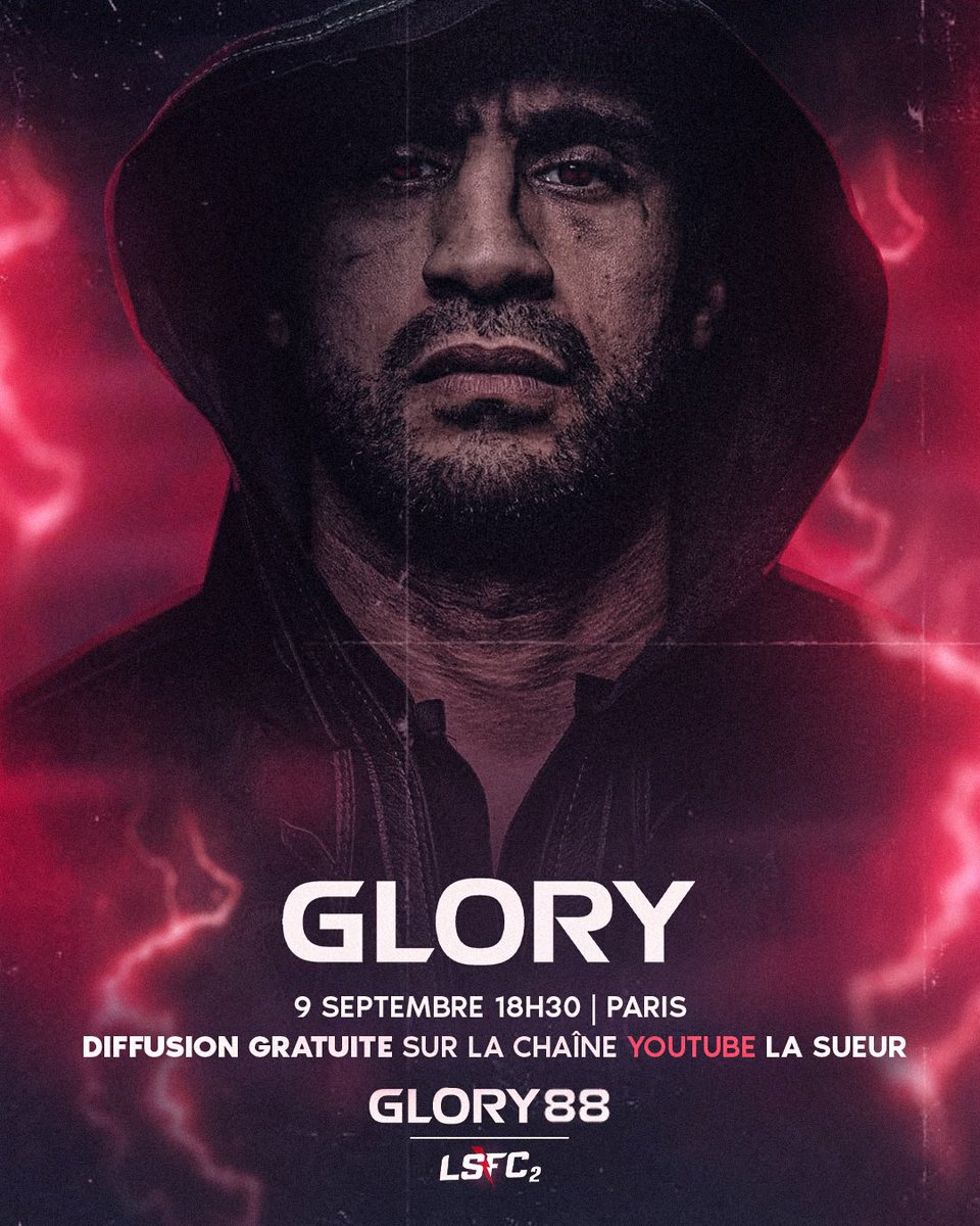 CE SOIR DÈS 18H30, GRATUITEMENT SUR YOUTUBE 🔥

#LSFC2 suivi du #GLORY88 avec Badr Hari en Main Event, le tout diffusé intégralement sur YouTube La Sueur ⏳