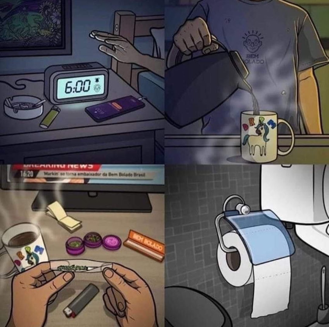 Aquela rotina matinal... 😏