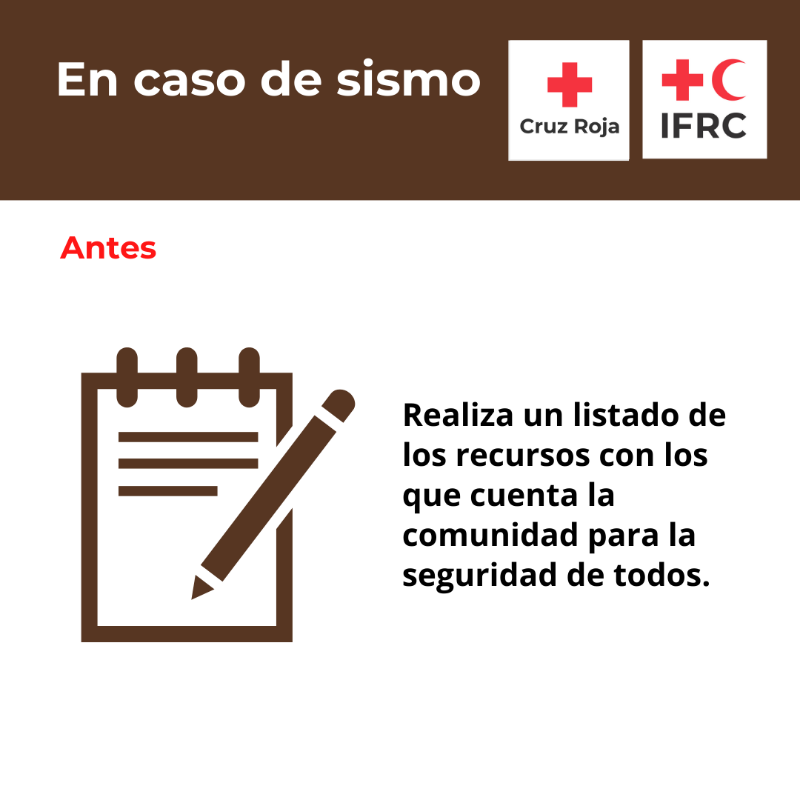 CruzRojaEsp's tweet photo. En caso de un terremoto, sigue estas instrucciones, mantente informado y haz caso solo a las fuentes oficiales.