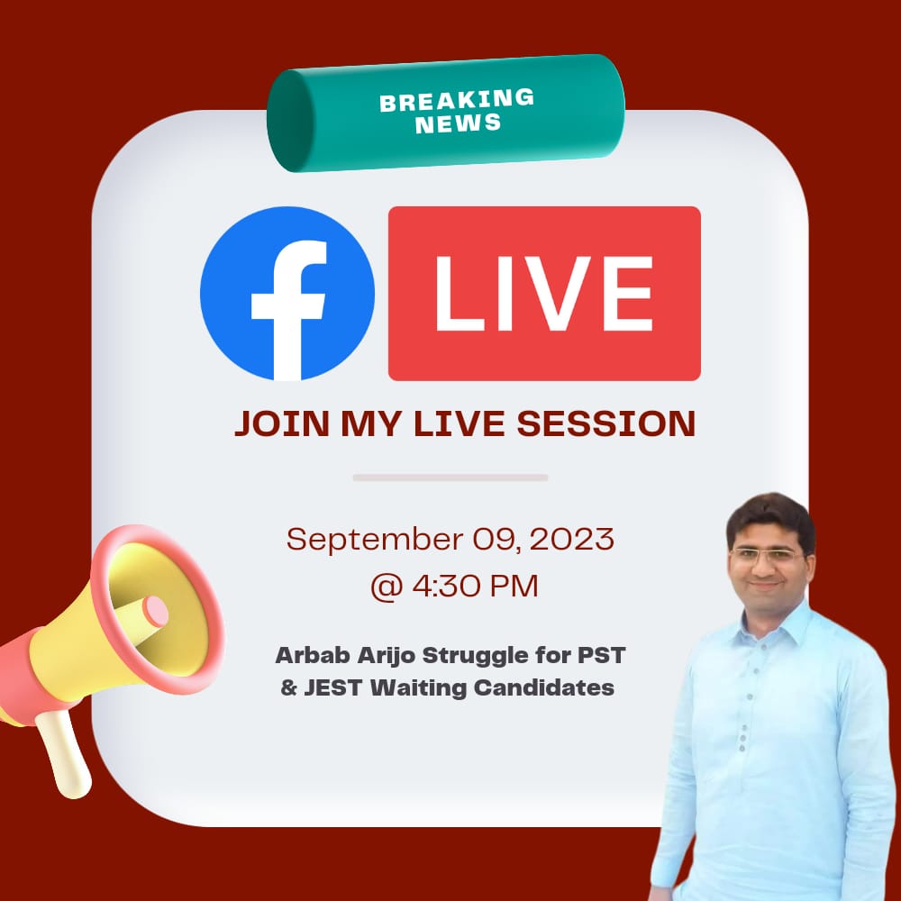 Live Session 👇
#UnfreezePSTJESTProcess