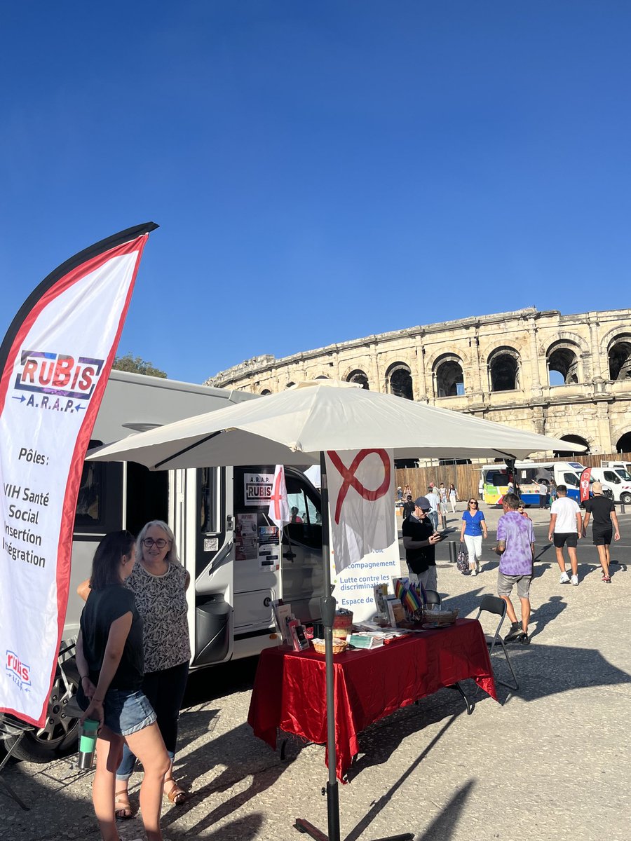 ArapRubis's tweet photo. #ArapRubis #Forum des Associations #Nimes #Esplanade 9h-18h #information #prévention #TDS #LGBTQIA+ https://t.co/LuI5lyF4Fn