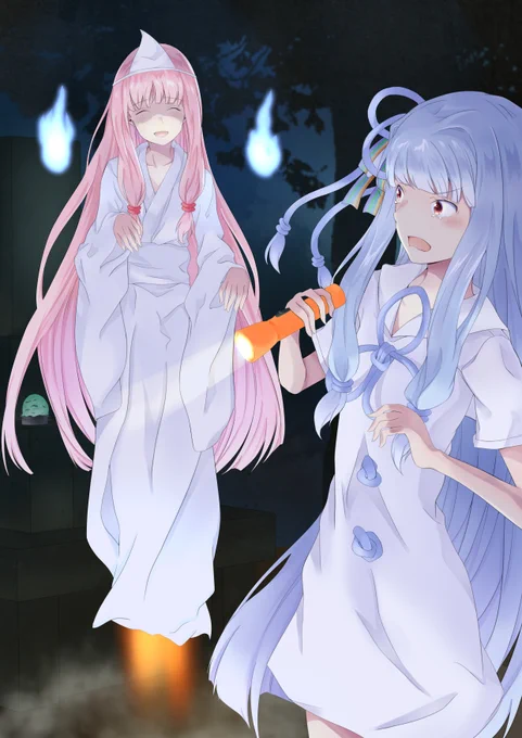 肝試しする琴葉姉妹 