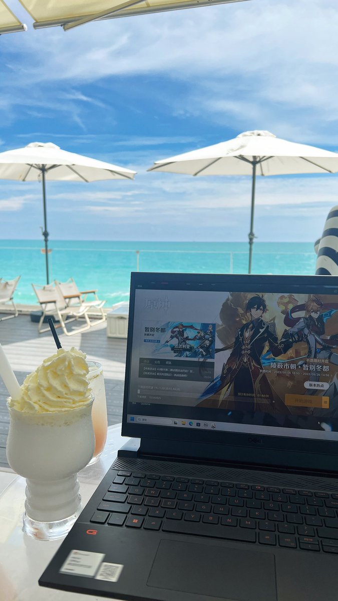 这几天出去玩！依旧在原神启动hhhh