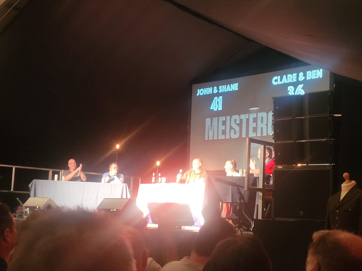 Last night was just brilliant. Meistergeist was hilarious and the firing of the anti aircraft gun was a great end to the day. A sea of Hawaiian shirts today 💙 #WHWF