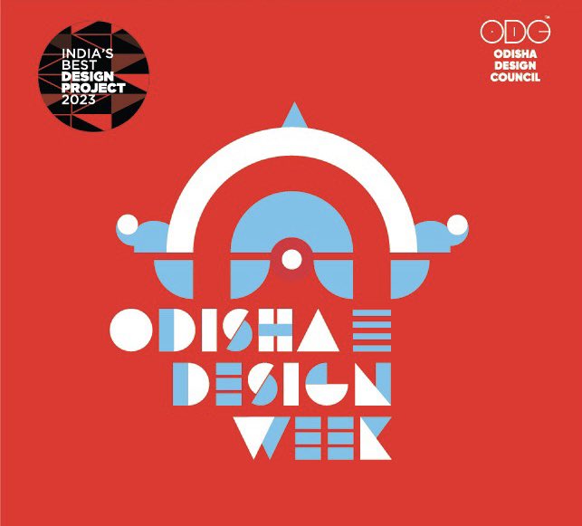 DesignODC's tweet photo. Double the Pride! ๐ we at Odisha Design Council (ODC) strike gold again, clinching the prestigious award for their second time! ๐ our #OdishaDesignWeek logo design pays homage to the rich heritage and culture of Odisha. #ProudMoment #DesignEnthusiasts #Odisha @Naveen_Odisha https://t.co/MGLFh7PaH9