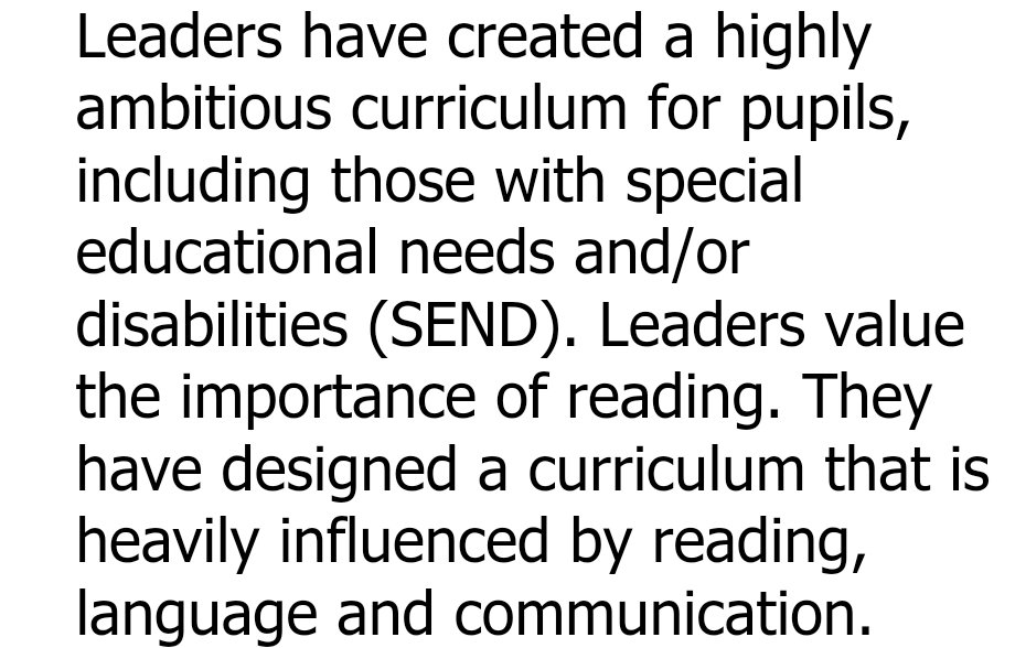 corisande1's tweet photo. We finally got our inspection report for @chantryprimary. An incredible report which highlights the strengths of the school. Here are some of my favourite bits 😁
#PioneerPromise #values #aspiration #respect #unity #integrity #quality #independence #enjoyment https://t.co/585bY04Gjw