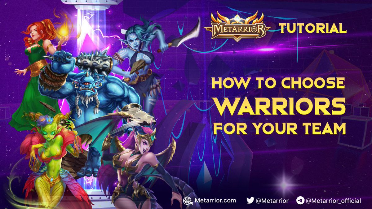 metarrior's tweet photo. METARRIOR TUTORIAL: HOW TO CHOOSE WARRIORS FOR YOUR TEAM

Here comes the latest episode of our exclusive YT series - “Metarrior Tutorial"

Check out the video here:  https://t.co/rDrXakb9w9

#metarrior #metafe #web3game https://t.co/AwBRYgWQdU