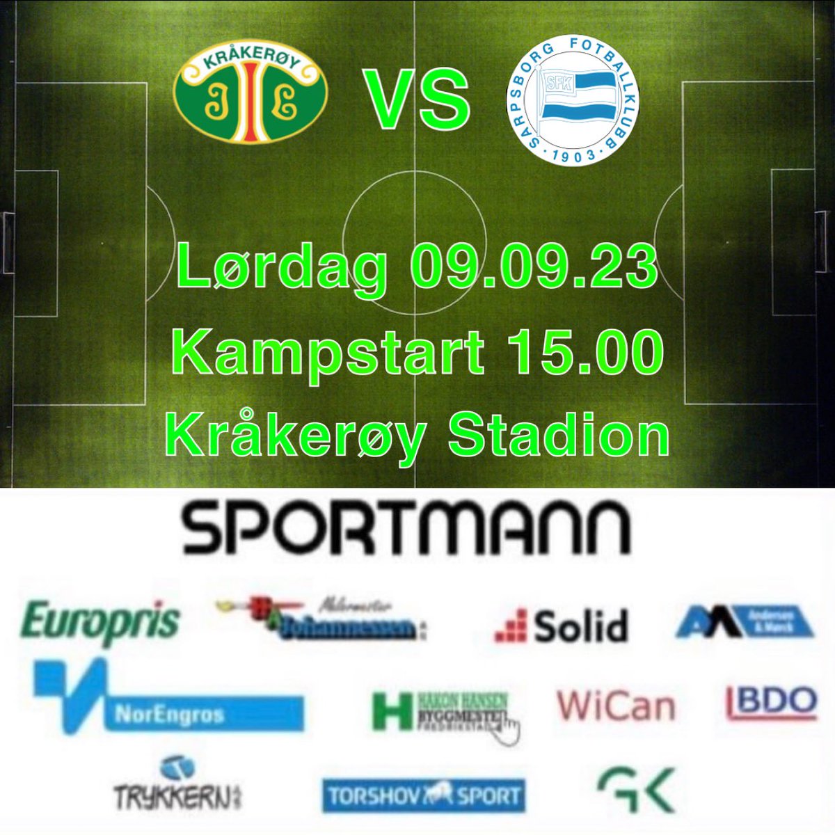 🤩 Kampdag 🤩

Klart for ny hjemmekamp, og guttane skal revansjere der sure tapet tidligere i uken!

🏆 18. runde Amedialigaen
🆚 Sarpsborg FK
🕰️ 15.00
🏟️ Kråkerøy Stadion
🎟️ 50 kr voksne, barn gratis

Møt opp og hjelp guttane i jakten på tre nye poeng 🤍💚

#forzakil