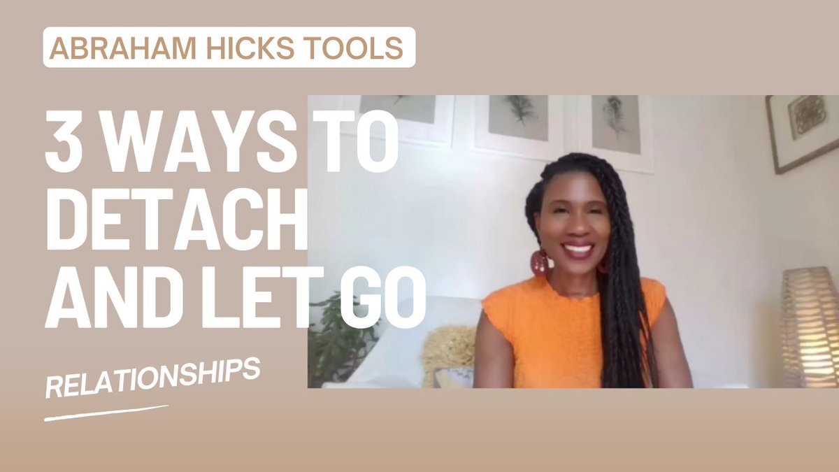 MSBReiki's tweet photo. Abraham Hicks Tools | Relationships | 3 Ways to Detach and Let Go https://t.co/IiYIy13blB via @YouTube https://t.co/32kkzRMGsY