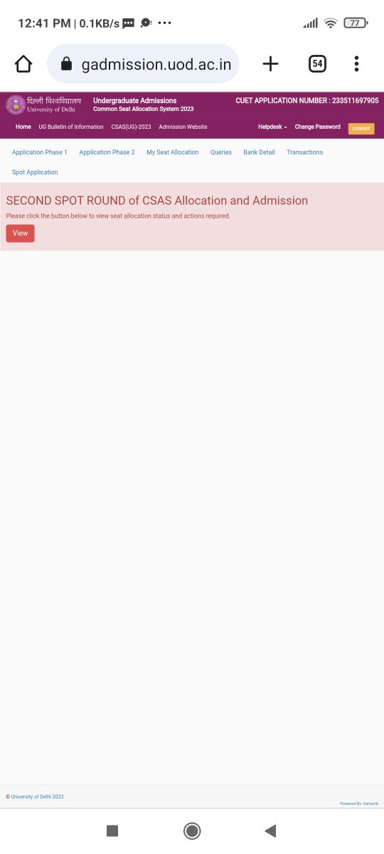 Nityaso86's tweet photo. Sir spot round 2 ka application kal raat se show nahi ho raha jabki preferences fill krne ka option aaj sham 5 baje tk ka h humari preferences fill nhi Hui do something sir 🥺 SAARE BACHE INCONVENIENT HORHE H STUDENTS KI PROBLEM NI DIKHTI INKO 🙂 SYSTEM FAILS HERE 
#csas #du https://t.co/164J22C96S