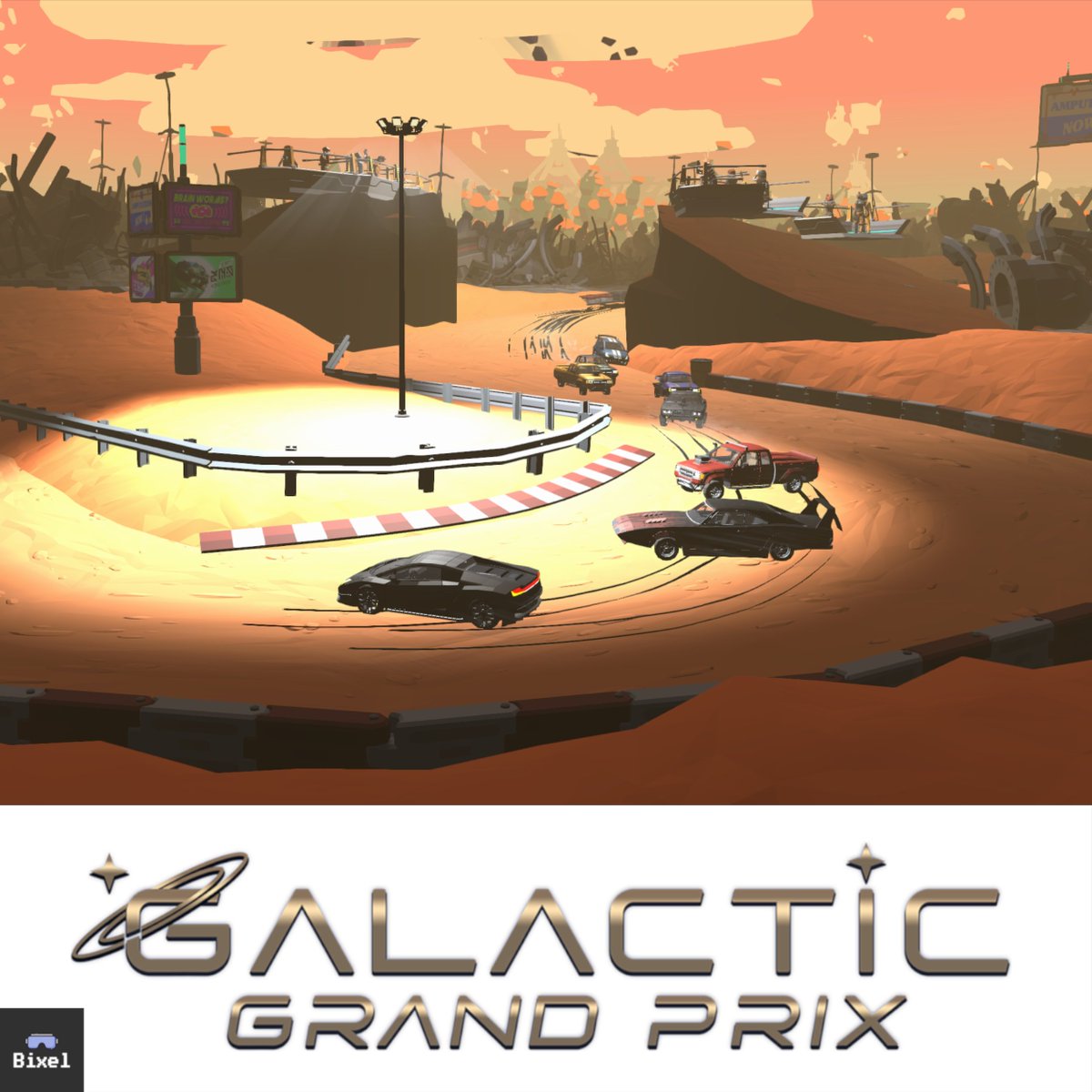 bixelgamedev's tweet photo. Ever wondered what it's like to be the driving force behind an intergalactic racing team? In Galactic Grand Prix, you'll guide your crew to conquer the racing scene of galaxies as the captain. #GalacticGP #RacingManager #Gamedev #indiegame #ScreenshotSaturday #indieracers https://t.co/jlCH0SKDE4