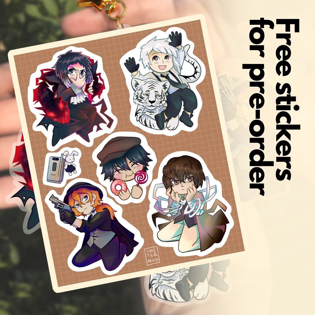 SodaOda1's tweet photo. Acrylic keychains from BSD available for pre-order in the store🫣Each order will receive free stickers🥰Estimated shipping time is 15-22/09/2023
🌸https://t.co/ud2jxHL2LE🌸 https://t.co/5eNCSfH32C