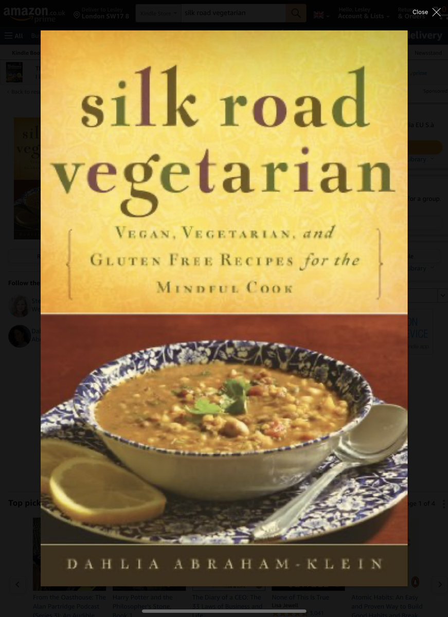 @R_Siddall Incidentally, I have a lovely book called the Silk Road Vegetarian, which has really interesting recipes from a range of Asian countries that are almost all naturally vegan and gluten free. Expanded my range from Indian. Recommended.