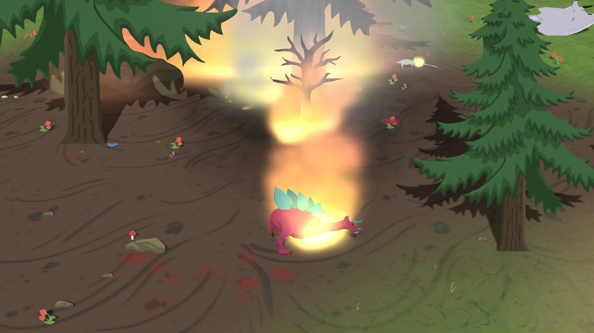 life_eon's tweet photo. Fire is one of the biggest dangers that your creature can encouter in Eon of Life once it becomes terrestrial. 
#screenshotsaturday #IndieGameDev  #indiedev #devsfromspain #indiesp https://t.co/Ym7cnIeQrj