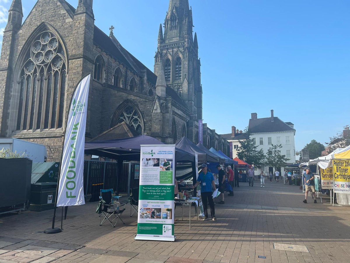 Good morning #Lichfield. We’re in market square this morning collecting signatures in our campaign for system that guarantees the essentials for everyone. Come and say hi and find out more about how we work. @TrussellTrust
