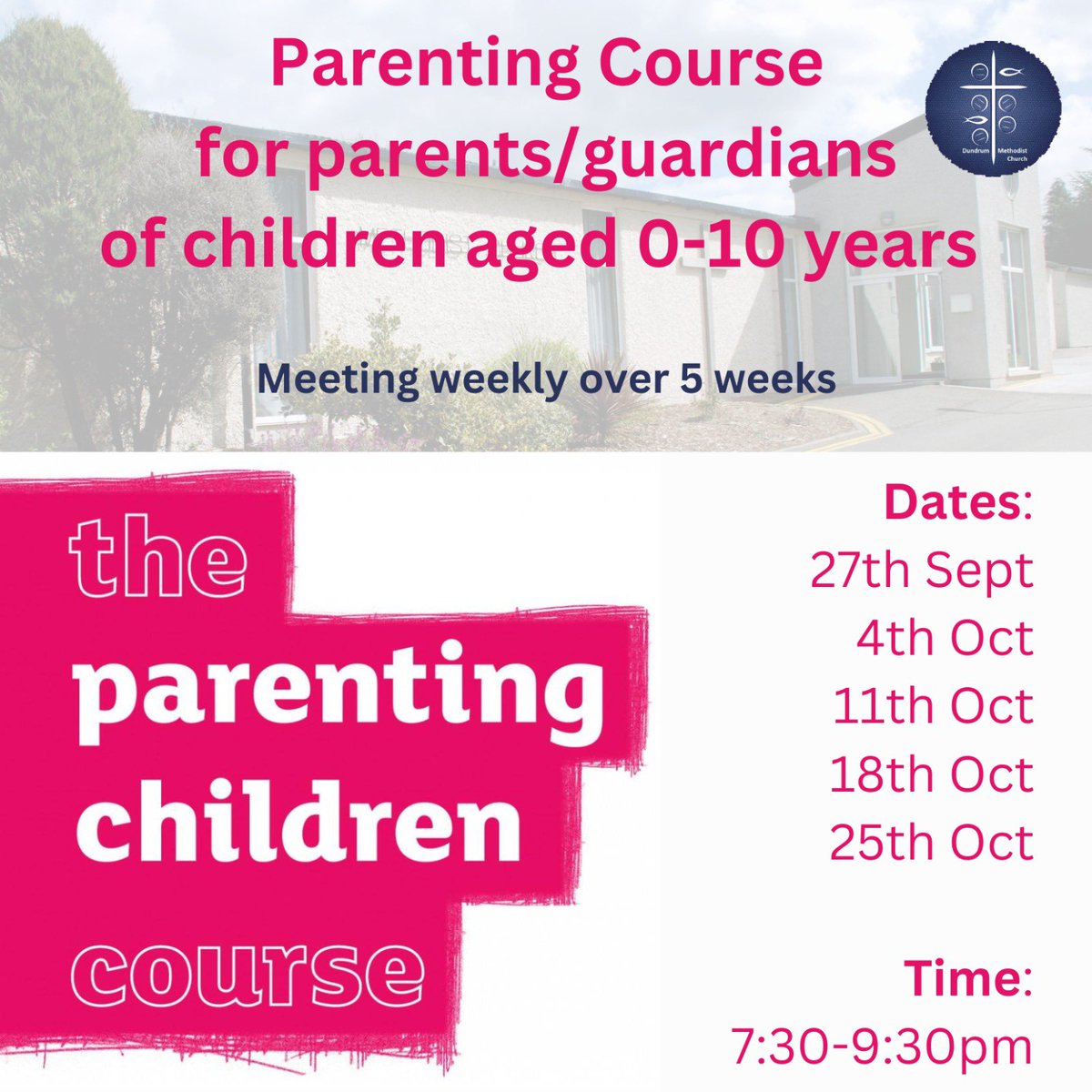 We will be facilitating a free five week course on Parenting Children aged 0-10 Years. The course is for every type of parenting situation.
To find out more and book a place on the five week course, please see this short online form: forms.office.com/e/qYy00EXuzA #parenting #course