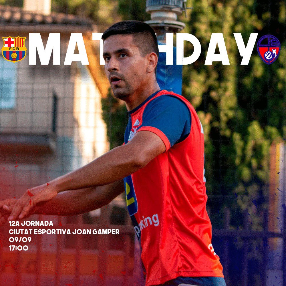 Aquesta tarda a les 17:00h partit a la ciutat esportiva del F.C. Barcelona per jugar contra el juvenil B barcelonista. A disfrutar de l'últim amistós de pretemporada! 🔴🔴🔵⚽
#UnPobleUnsColors