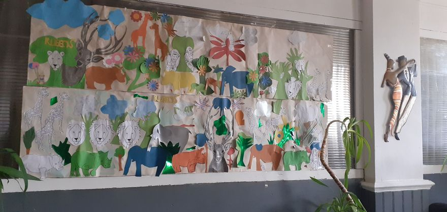 subensoncarson's tweet image. When you beautiful group create this in memory of my Bear (Grandson Ruben) and told them we will put it up soon, yesterday was the day, They called it Roos World because of his love of all animals,our groups from the be part of the art Workshop are just lovely and very thoughtful