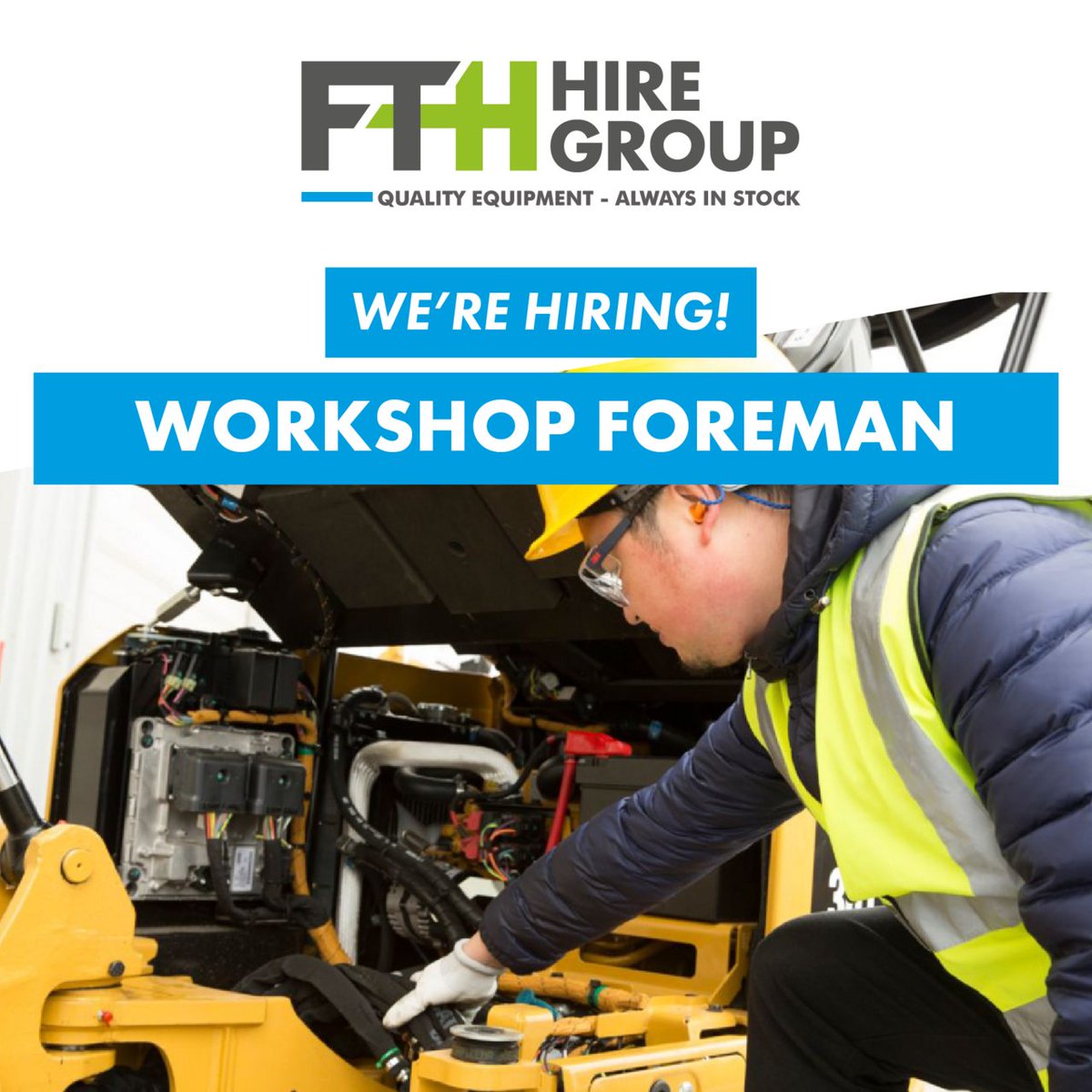 We are recruiting for a Workshop Foreman at our Guildford Hire Hub, to join our growing business. 🚜🚜

Please apply to:
✉️ hr@fthhiregroup.co.uk

#guildfordjobs #guildfordrecruitment #workshopforeman #workshopjobs #workshoprecruitment