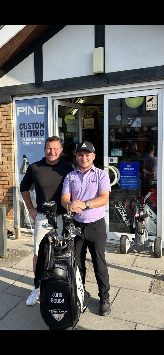 Delighted to welcome John Gough to <a href="/RoyalTaraGC/">Royal Tara Golf Club</a> this morning.