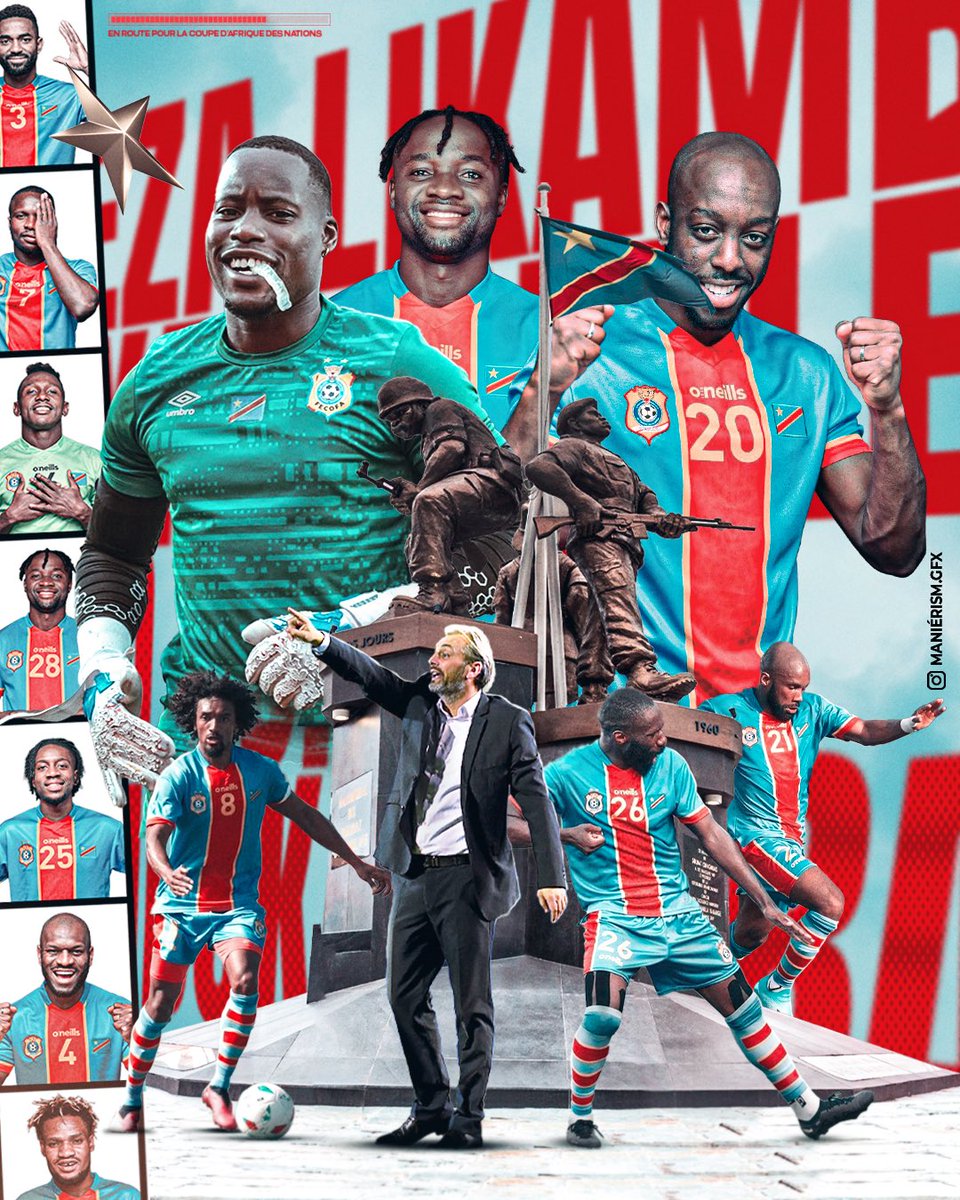 ManierismGFX's tweet photo. 🎨 Artwork for Les Léopards 🇨🇩

MATCHDAY 
RD Congo v Soudan 

#lesleopards #rdc #fimbu #Kinshasa https://t.co/X28DgH7Saw