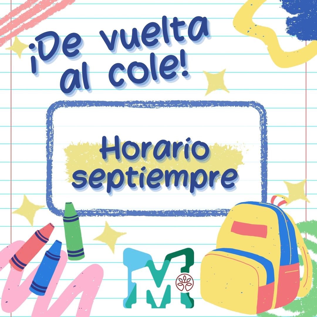 mmt_feye's tweet photo. ¡Vuelta al cole! Os dejamos el horario de septiembre🕒🏫

#ColegioMedallaMilagrosaToledo #MedallaMilagrosa #MilagrosaToledo 
#colegiosFEyE https://t.co/wsg5rLRNFh