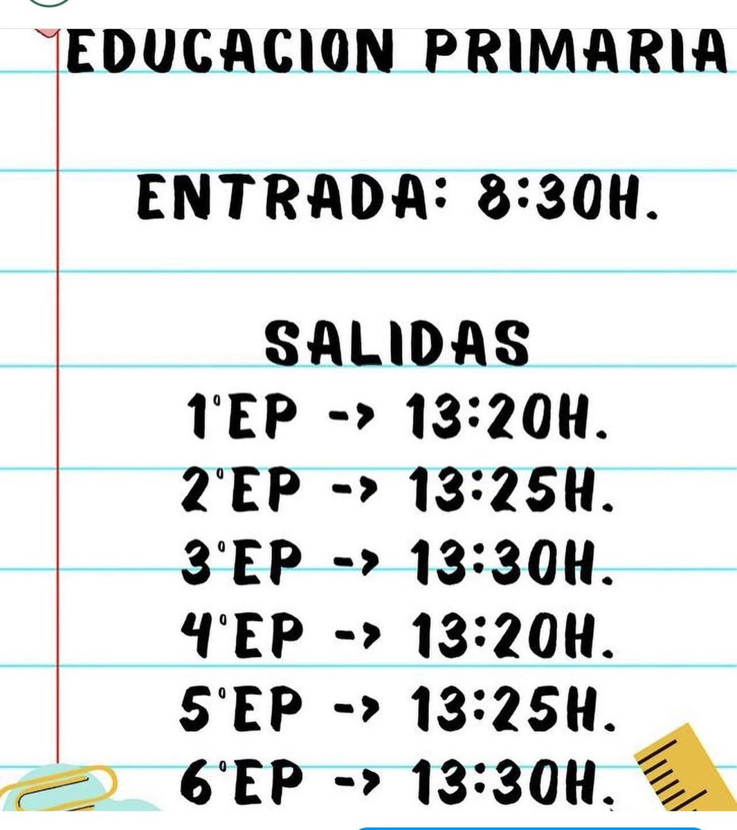 mmt_feye's tweet photo. ¡Vuelta al cole! Os dejamos el horario de septiembre🕒🏫

#ColegioMedallaMilagrosaToledo #MedallaMilagrosa #MilagrosaToledo 
#colegiosFEyE https://t.co/wsg5rLRNFh