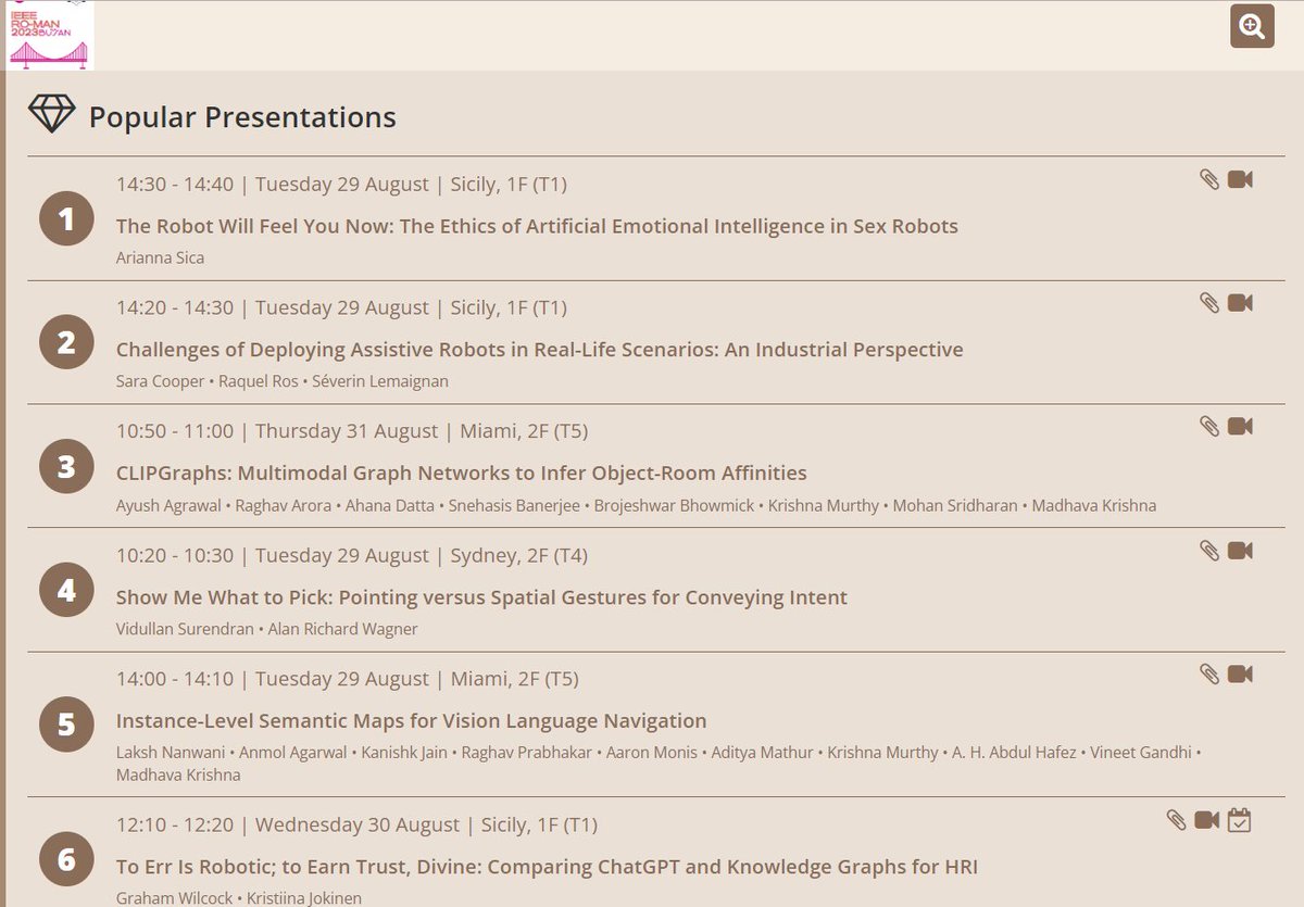 pkjokinen (@pkjokinen) on Twitter photo Apparently our paper was the 6th most popular talk 😄 at <a href="/ieeeroman/">RO-MAN 2025</a> #HRI #LLMs #GenerativeAI Apparently our paper was the 6th most popular talk 😄 at <a href="/ieeeroman/">RO-MAN 2025</a> #HRI #LLMs #GenerativeAI