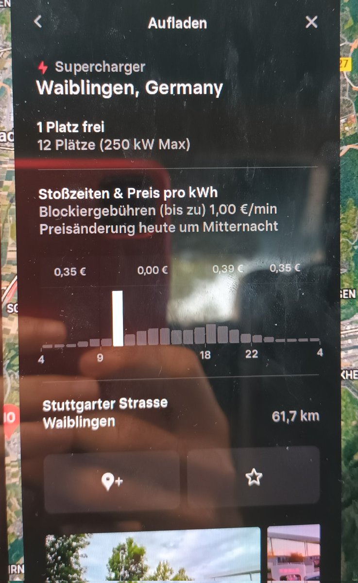 You can charge ur Tesla for free today at the SuC Waiblingen because there is an event today.