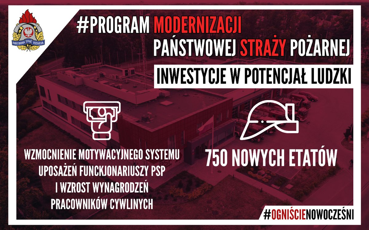 KGPSP's tweet photo. 👨‍🚒🚒 Dzięki 3.edycji #ProgramModernizacji Służb Mundurowych, w l. 2022-2025 do #PSP trafi prawie2⃣mld zł!
To realne wzmocnienie naszej formacji, które pozwoli dalej się rozwijać i robić kolejne milowe kroki, to inwestycja w bezpieczeństwo Polaków!
@MSWiA_GOV_PL 
@ABartkowiak_PSP https://t.co/B3701IOB7v