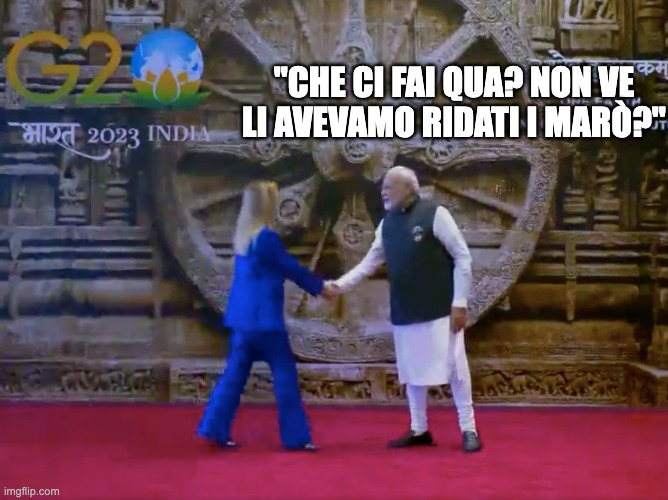 guttolo's tweet photo. #G20 #MELONI #MODRI #INDIA https://t.co/8Rwc1RgfnN