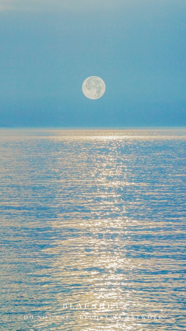 blaushut's tweet image. 어떤 윤슬은 해가 아니라 달에서 온 것 같기도 해