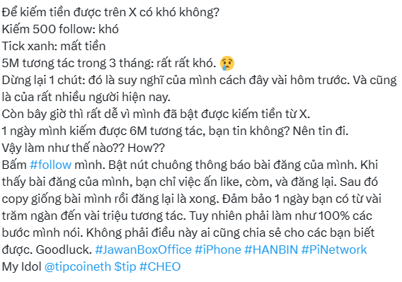 Follow_thuong68's tweet photo. Goodluck. #JawanBoxOffice #iPhone #HANBIN #PiNetwork 
My Idol 
@tipcoineth
 $tip #CHEO #cheouytin #fowlloback https://t.co/qbLv5AIjkB